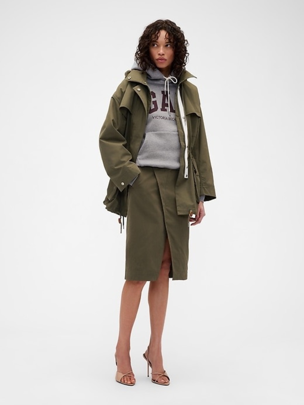 NWT Victoria Beckham X Gap Cargo Skirt Size 4